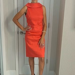 Sara Campbell coral dress